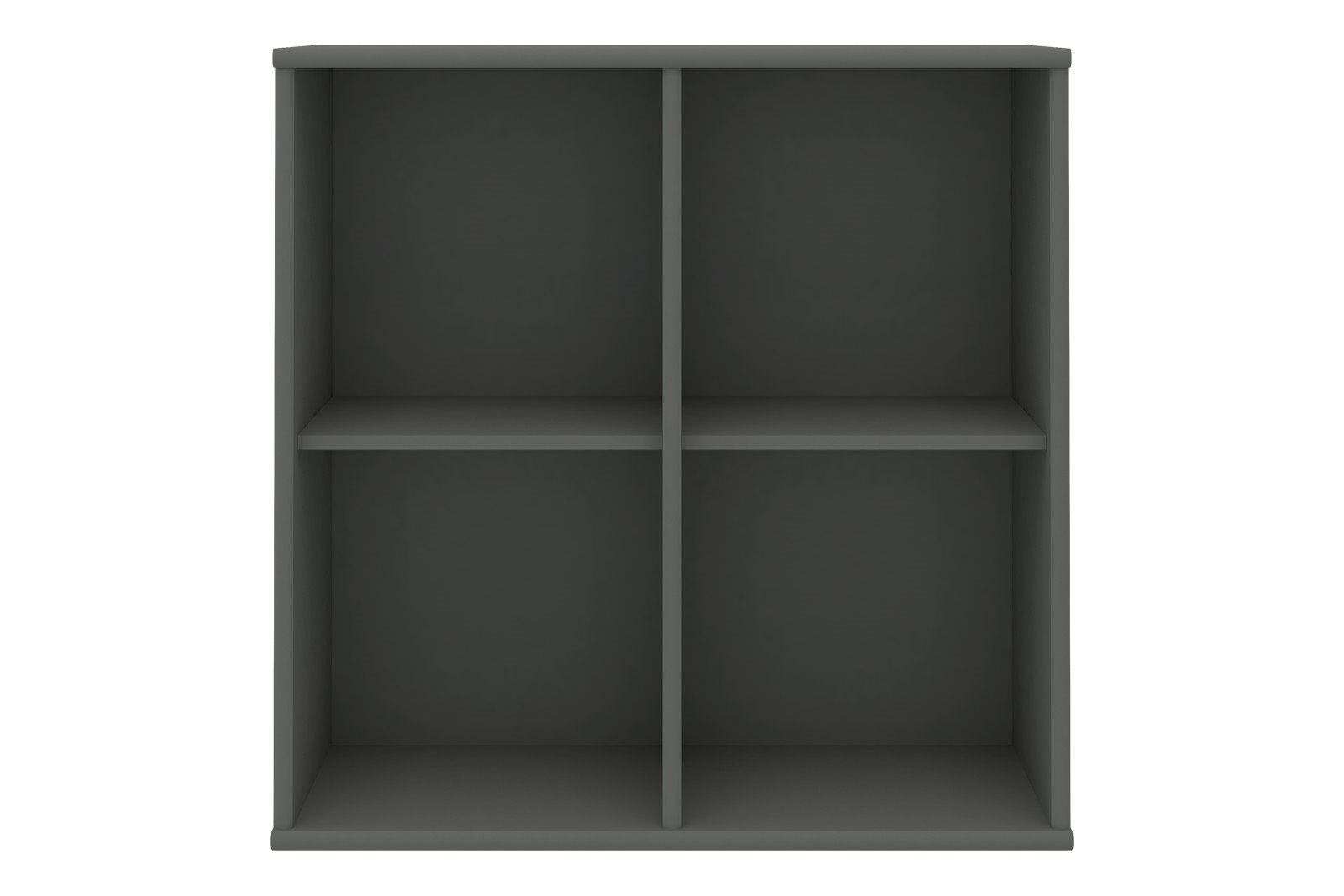 Mistral Bokyller 70x70x27 cm. Lakkert farget eik i Grafitt. Veggmontert.