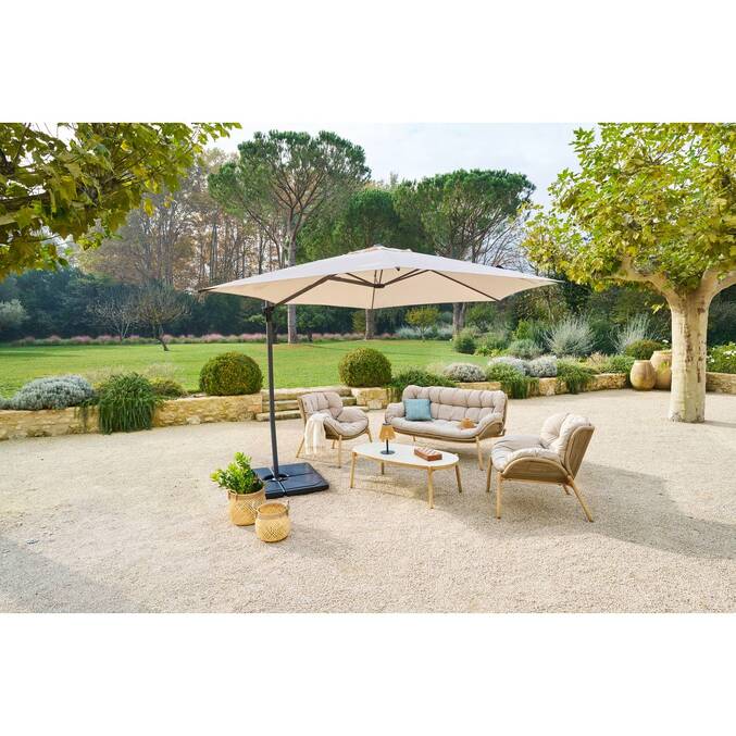 Salon de jardin MELOANE Beige