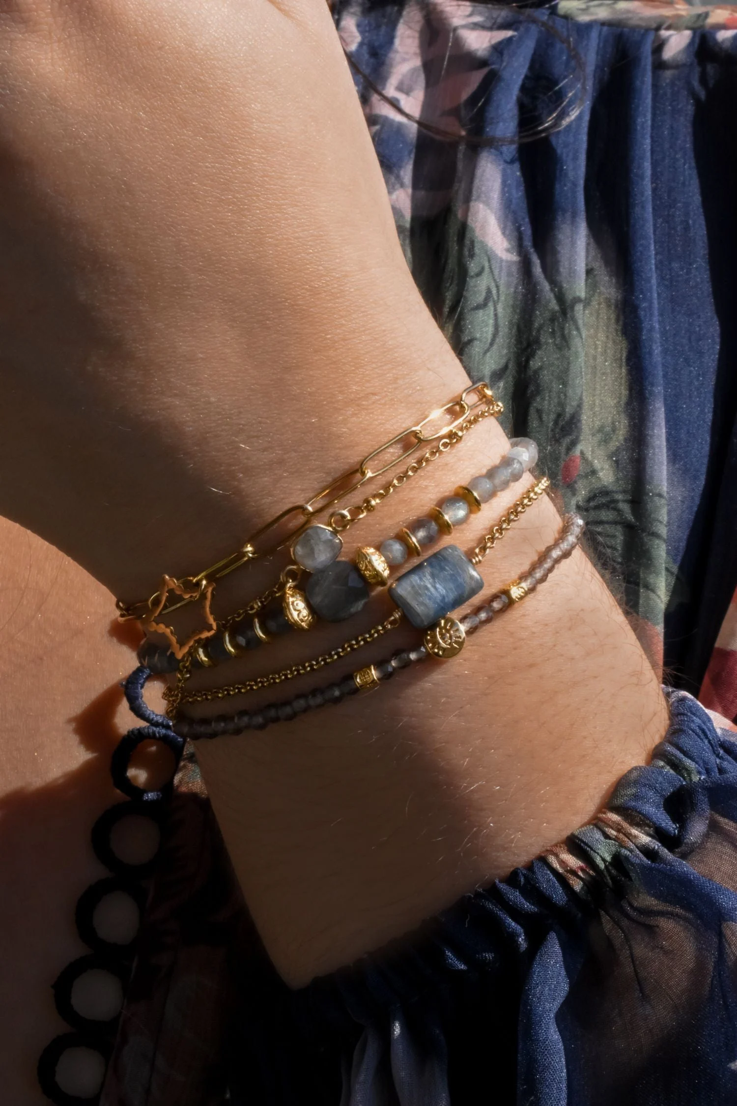 THERESE - Bracelet cyanite | Bleu