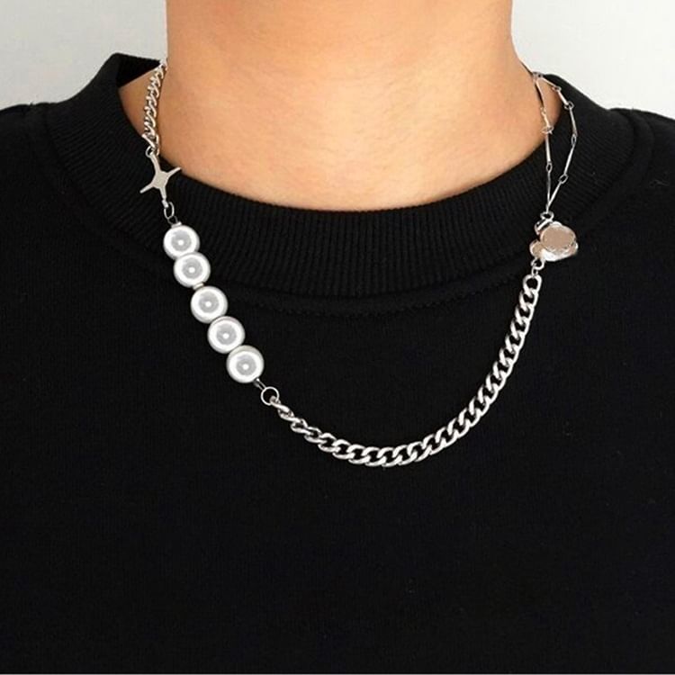 Malikasa - Hartvormige hanger van roestvrij staal, choker/armband (verschillende ontwerpen)