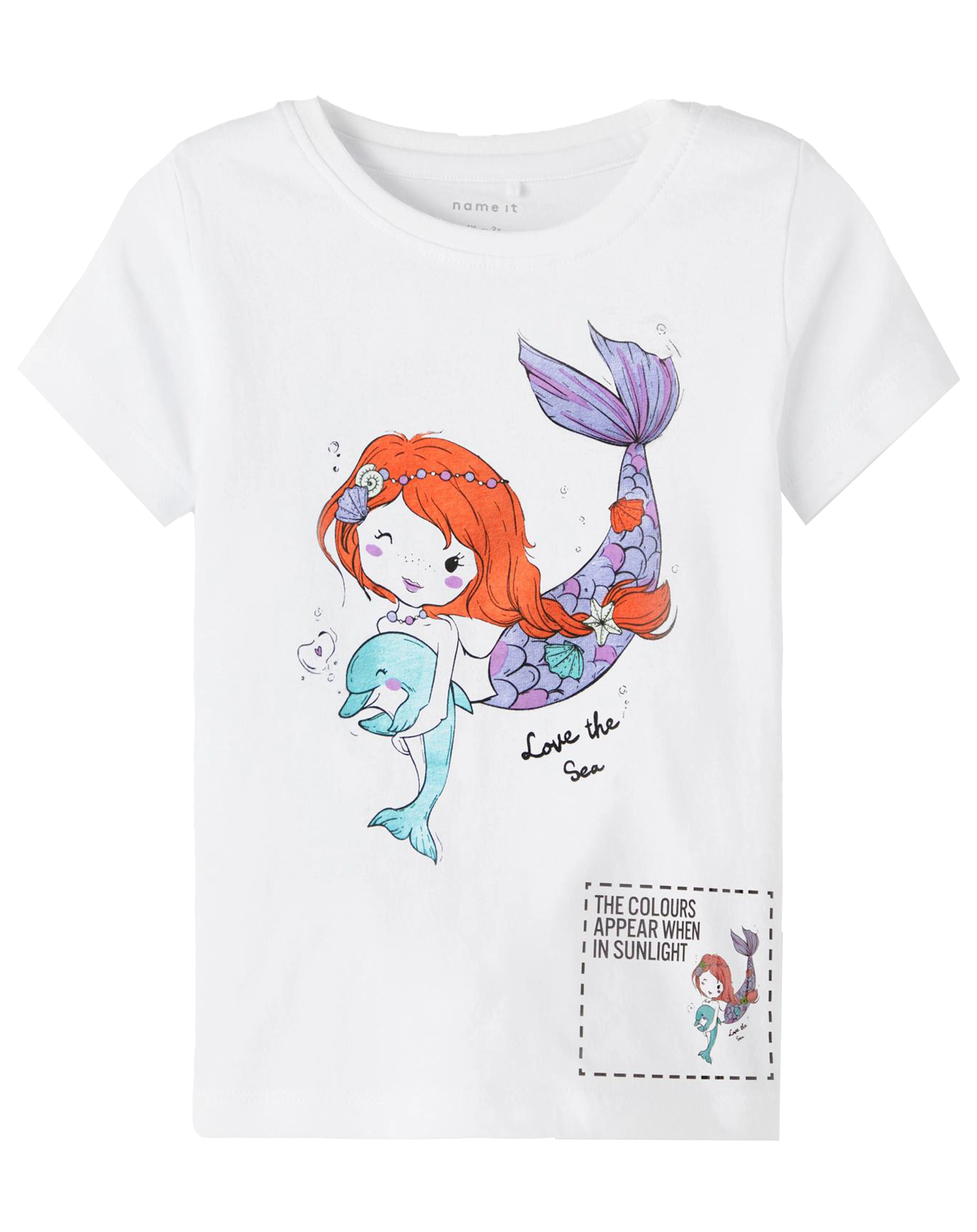 T-Shirt NMFZUZANO mit Farbwechsel in bright white