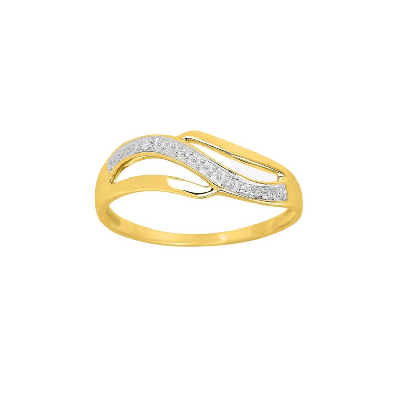 Bague Femme - Or 18 Carats - Diamant 0,01 Carats