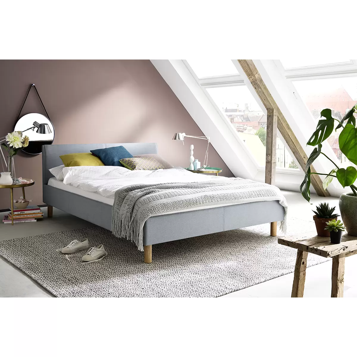 Polsterbett Lena 120x200 Blau