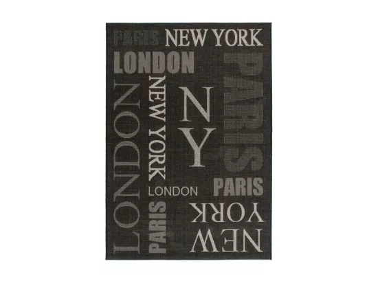 Tapis 230x160cm, design F115A coloris graphite - Confort et élégance pour votre intérieur
