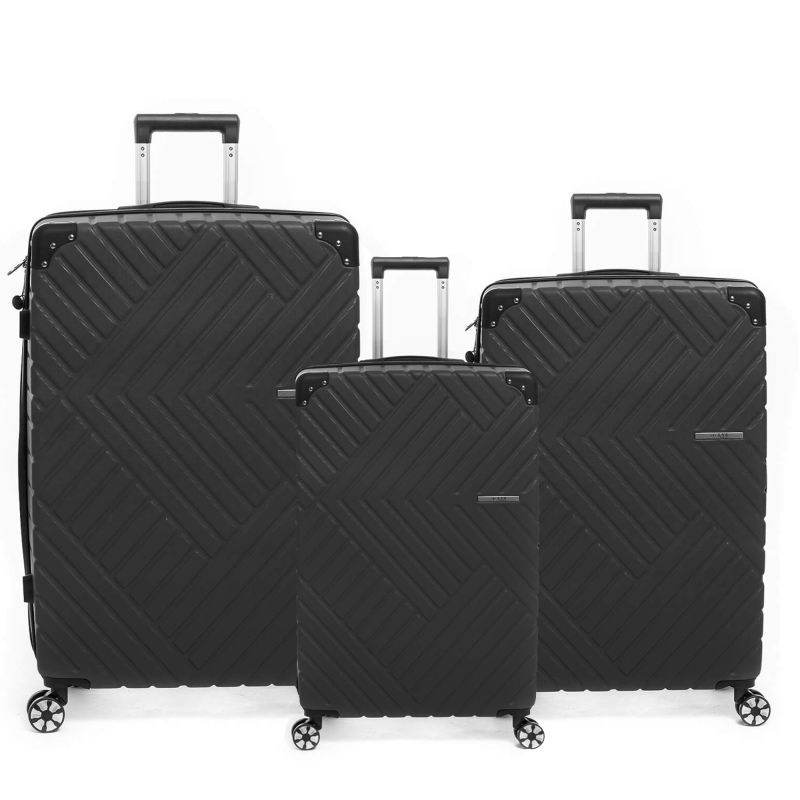 Lot de 3 valises rigides 2123 56, 67 et 77 cm Noir