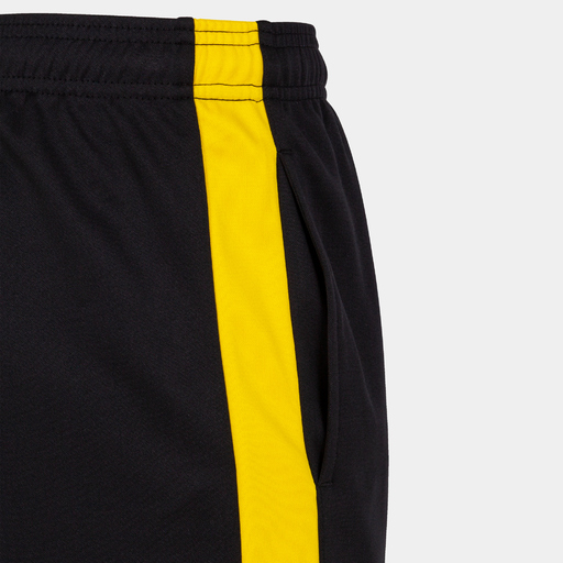 Joma Eco Championship Bermuda Preto Amarelo
