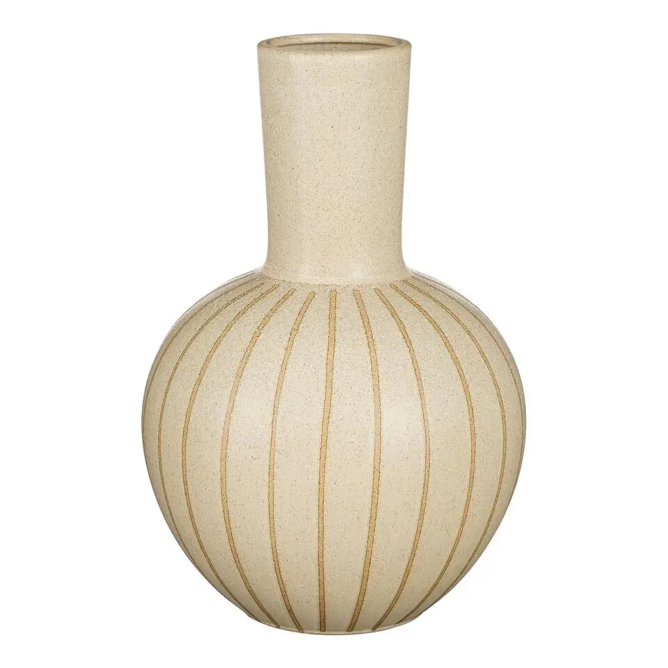 Mica Decorations Holm Vaas - H42 x Ø27,5 cm - Keramiek - Crème