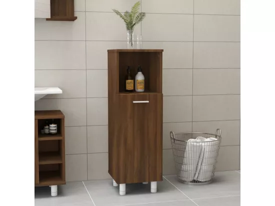 Armoire de bain Chêne marron 30x30x95 cm Bois d'ingénierie