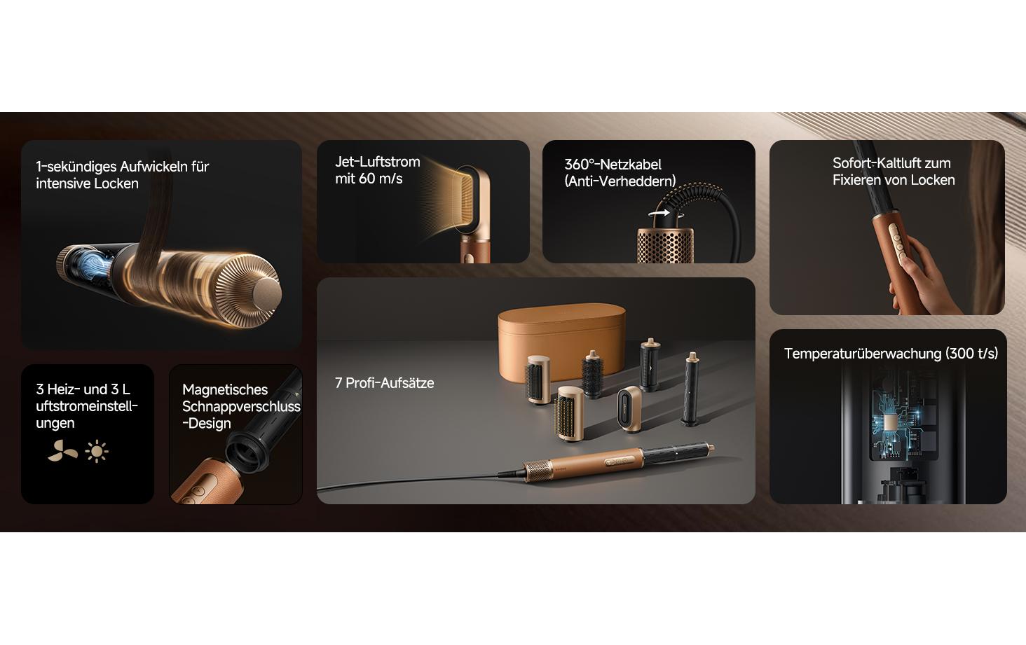 Lockenstab AirStyle Pro<br>7-in-1-Haartrockner-Friseurwerkzeug-Set