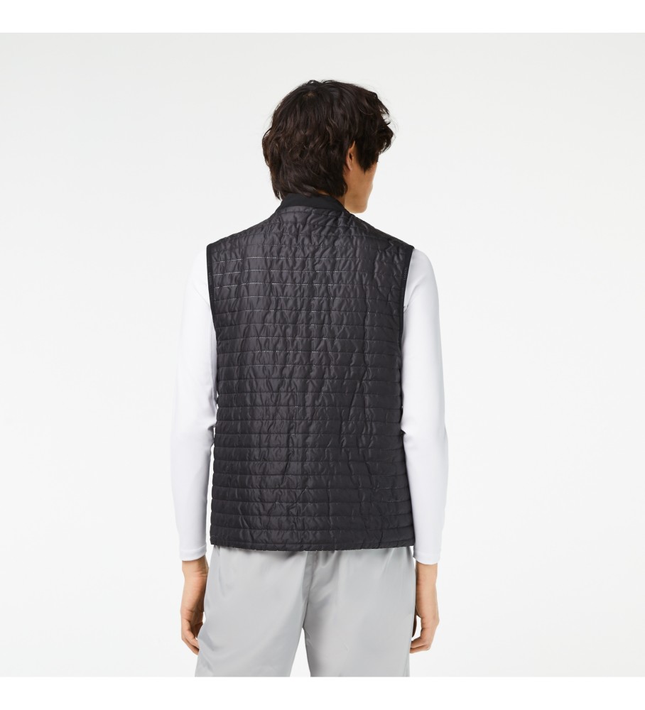 Colete esportivo acolchoado reversível Lacoste, azul-marinho/cinza