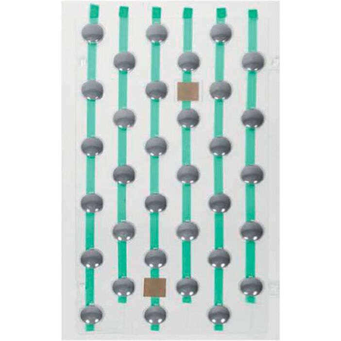 Plots podotactiles PODOKIT Thermoplastiques gris auto-adhésifs