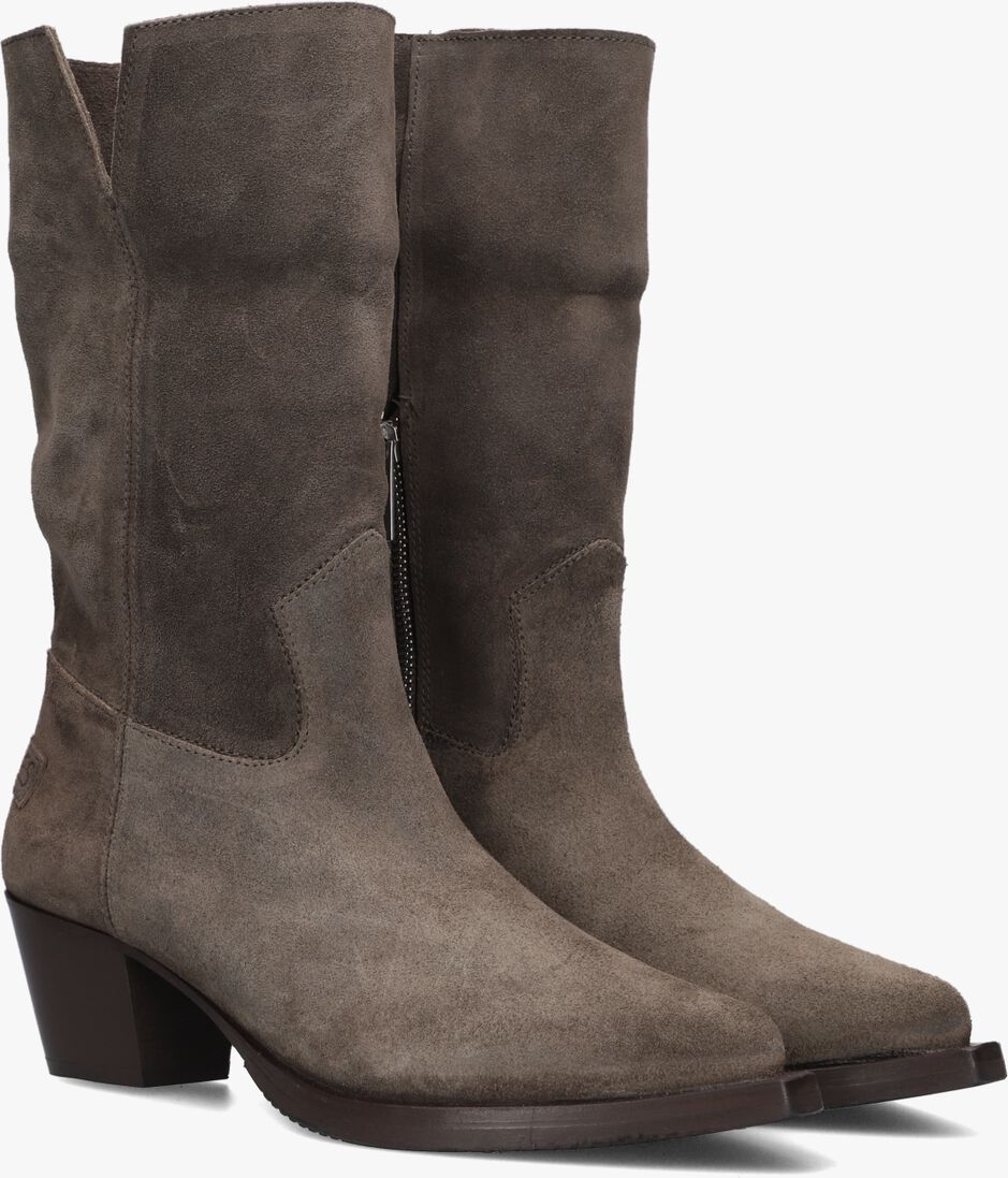 SHABBIES taupe shabbies enkellaarsjes lure mid boot