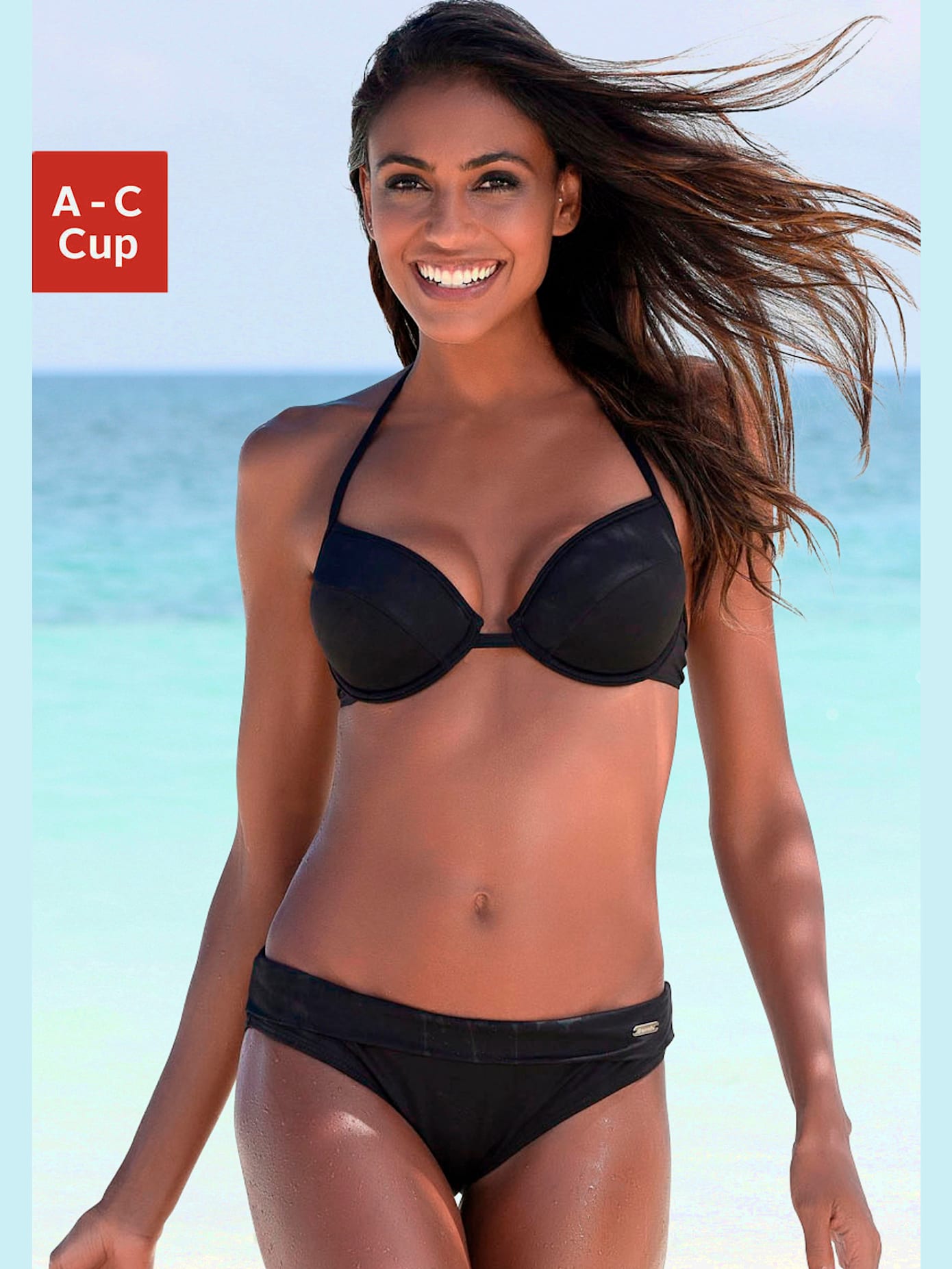 Haut de bikini push-up bonnets rembourrés