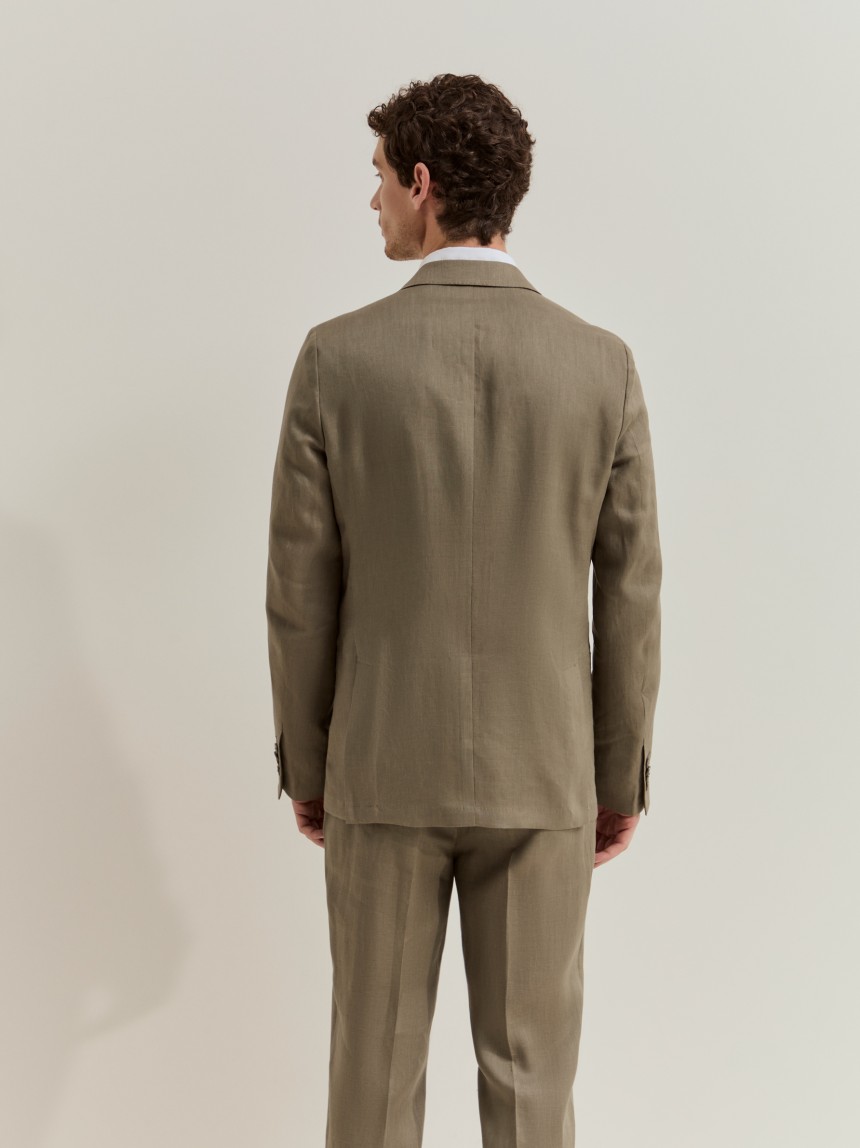 Blazer slim fit em linho