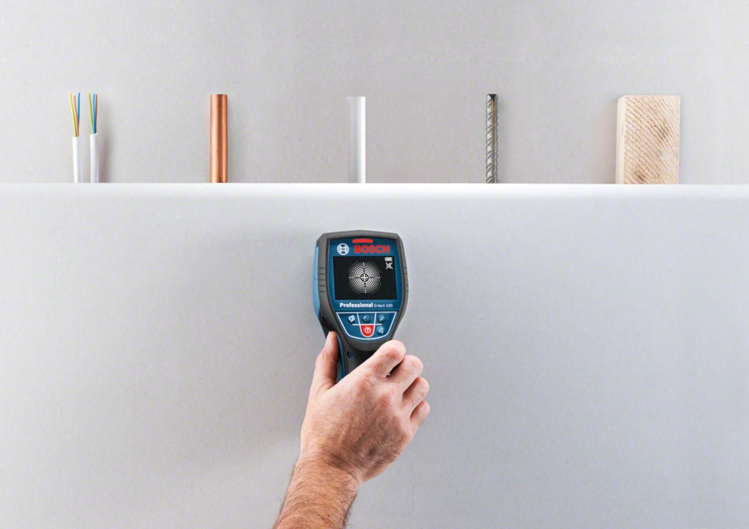 Bosch Professional D-TECT 120 Accu muurscanner 120mm 12V Basic Body met batterijen in beschermtas - 0601081303