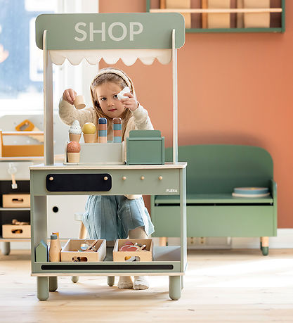 Flexa Laden und Café - Holz - Play - Natural Green