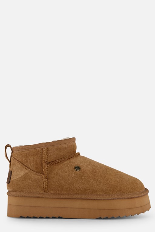 Warmbat Durack Gevoerde boots cognac Suede
