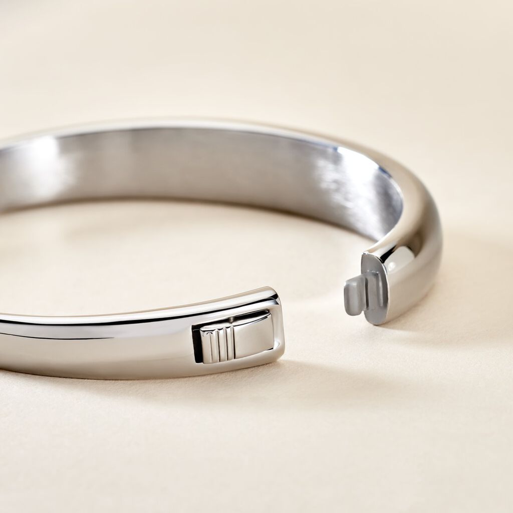 Bracelet Jonc Emilio Acier Blanc