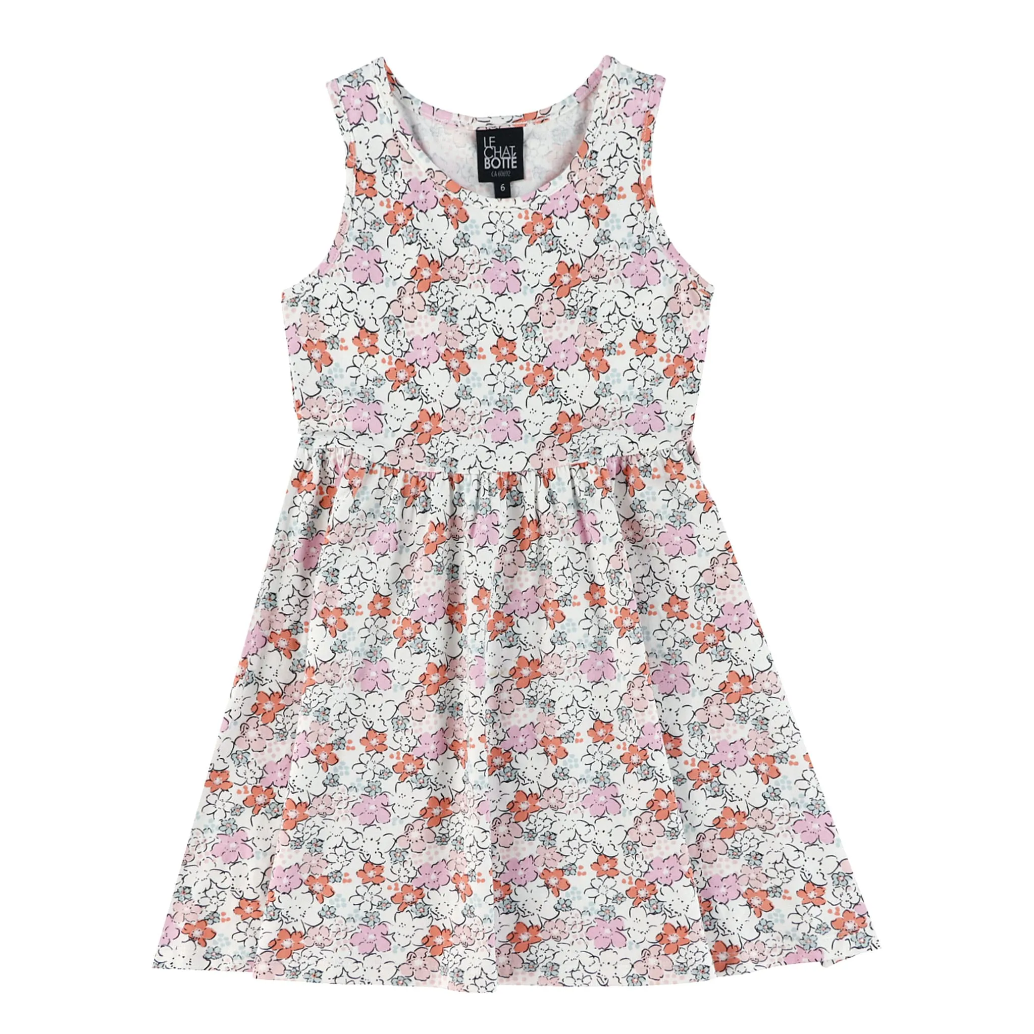 Chat Botté Robe Floral 2-8ans
