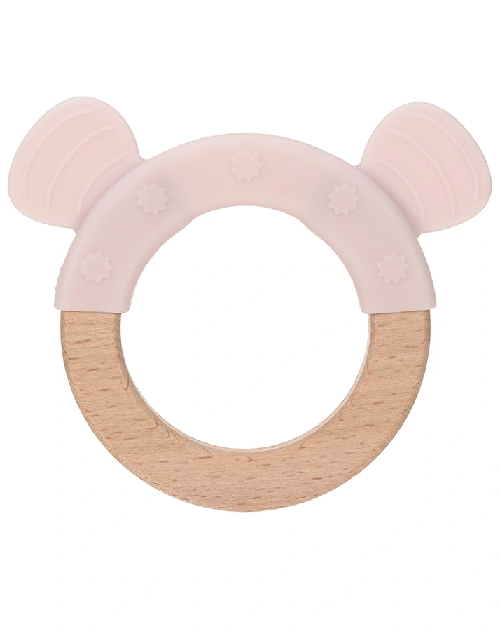 Beißring LITTLE CHUMS MOUSE in rosa/natur