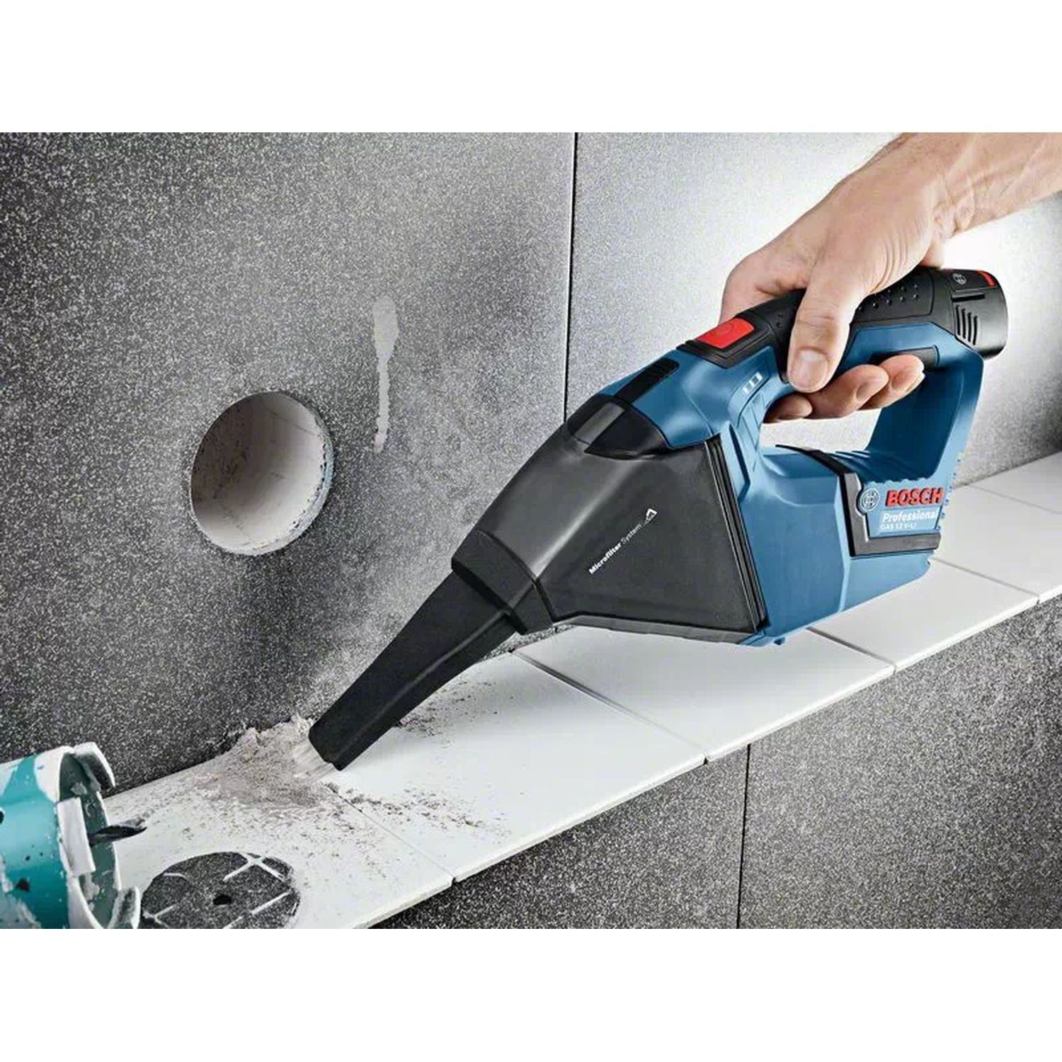 Bosch Professional GAS 12V Accu stofzuiger 12V 3,0Ah Li-Ion In L-Boxx - 06019E3003