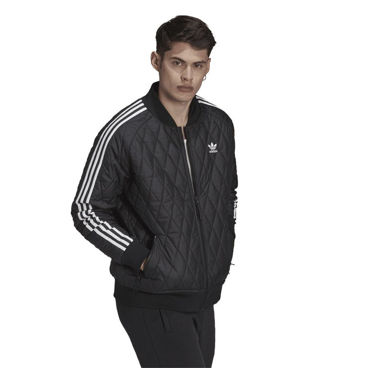 adidas classic quilted sst track jacket Sort