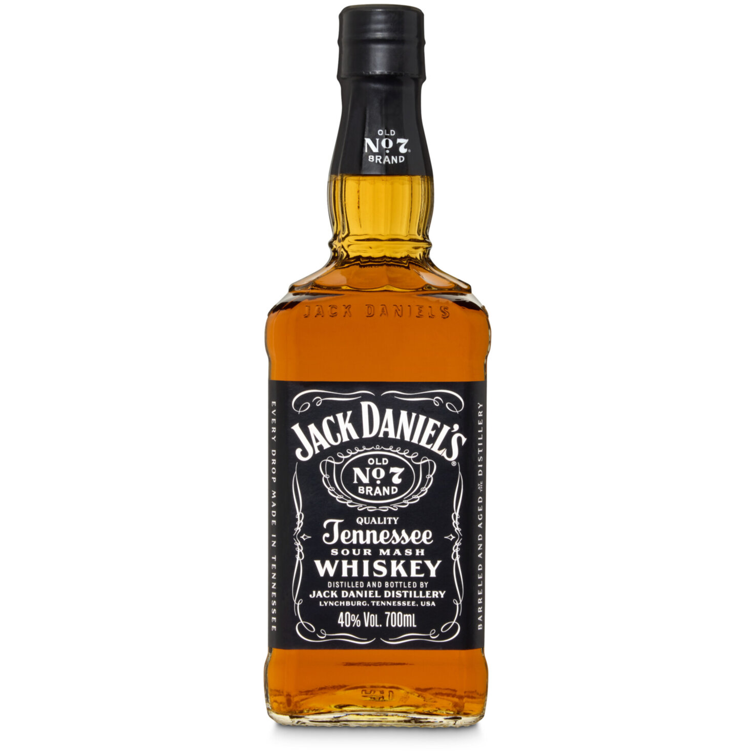 Jack Daniel's Old No. 7 Tennessee Sour Mash Whiskey -70cl