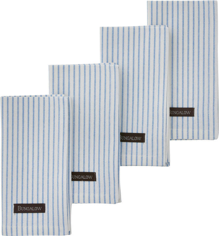 Bungalow Napkin 45x45cm Lucca Ocean Blue S/4pcs Ocean blue