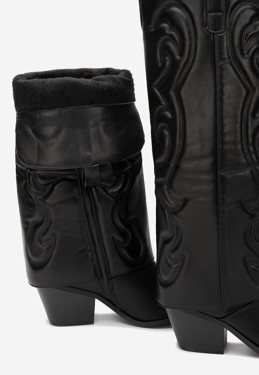 Santiag femme noires Mioana