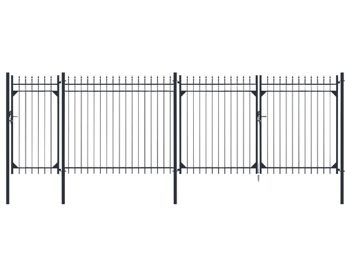 ALBERTS Columbus schuttingpaal voor betonnering, 5,1 x 5,1 x 240 cm, zwart