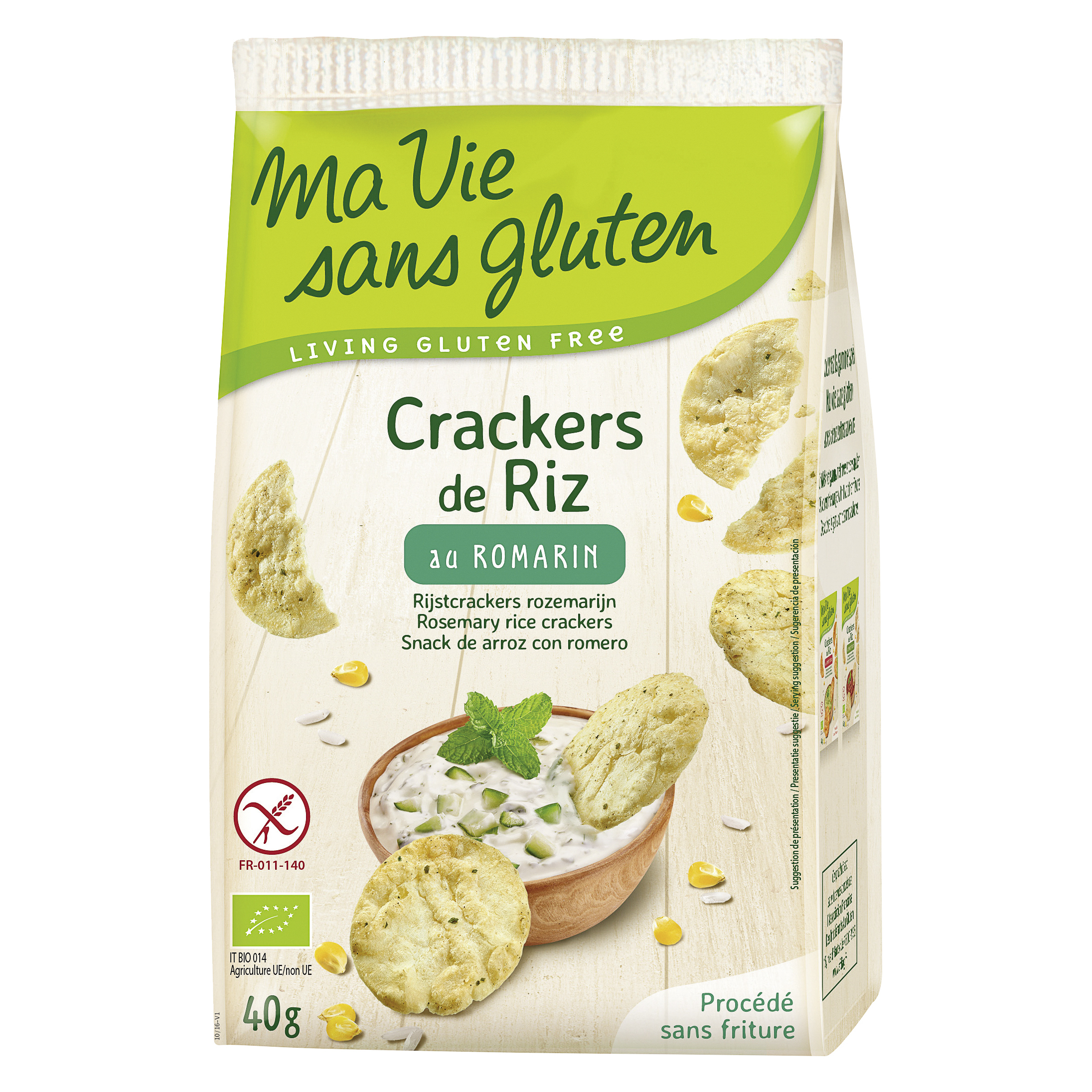 Ma Vie Sans Gluten Reis Cräcker<br>40 g, mit Rosmarin