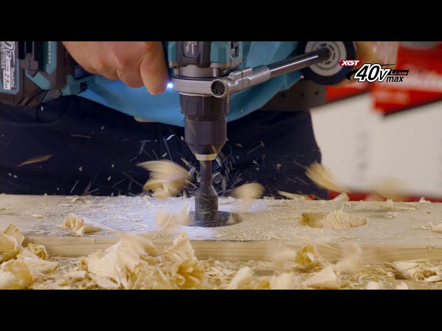 Makita HP001GD201 XGT 40V Max Li-Ion accu klopboor- /schroefmachine set (2x 2,5Ah) in Mbox - 13mm - koolborstelloos