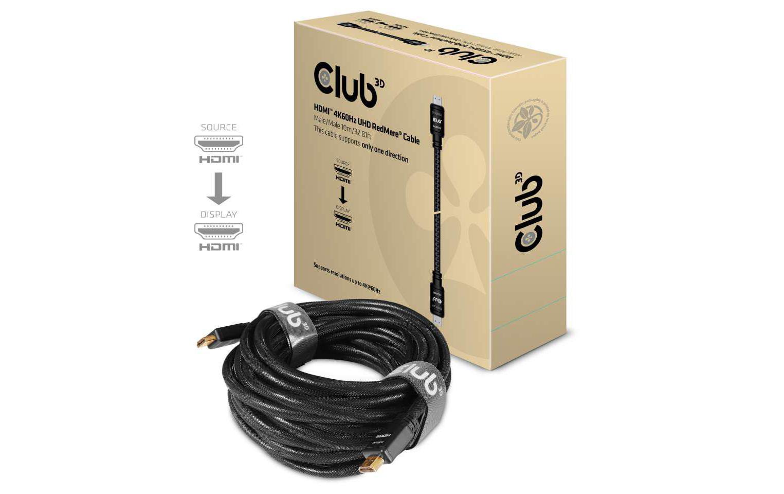 Kabel HDMI 2.0 4K60Hz UHD RedMere, 10 mHDMI 2.0 4K60Hz RedMere Kabel