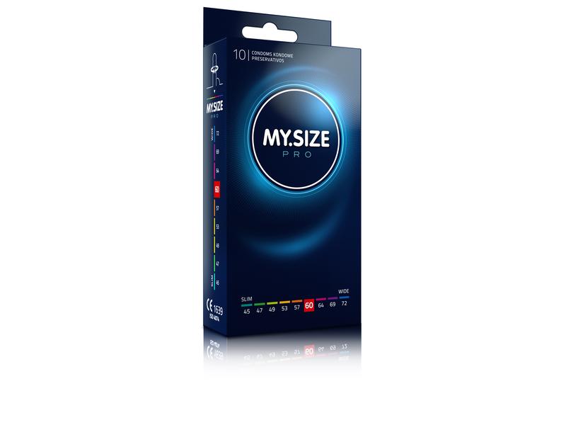 MY.SIZE PRO Kondome 60 10 Stück Besonders feuchte, gefühlsechte Präservative aus reinem VYTEX- Latex