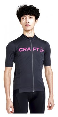Maillot manches courtes Craft Essence Bike Gris Rose