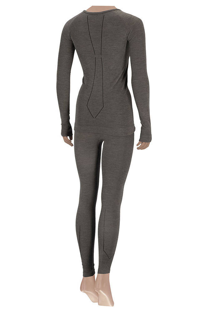 Xtreme thermoshirt met merino wol grijs melange