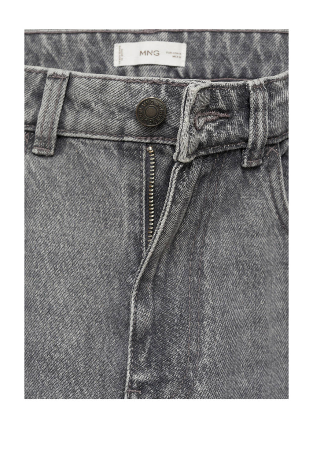 MANGO TEEN regular fit jeans grijs