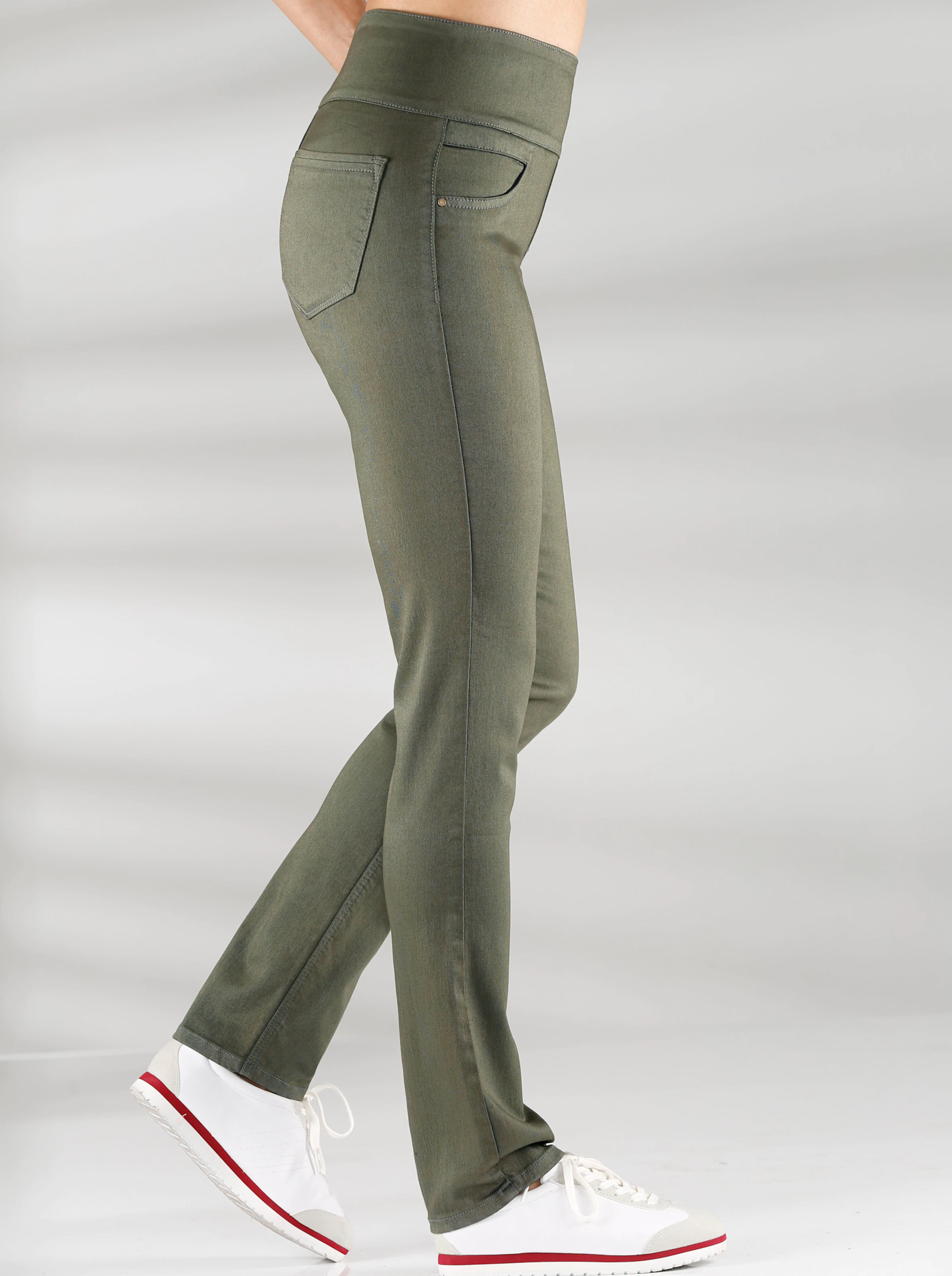 Schlupfhose in khaki