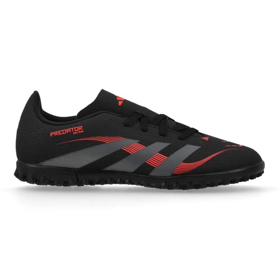 adidas Predator Club TF Stealth Victory - Noir/Gris/Lucid Red Enfant