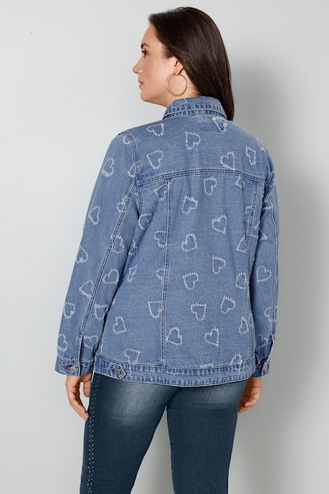 Jeansjacke, Herzen, Langarm