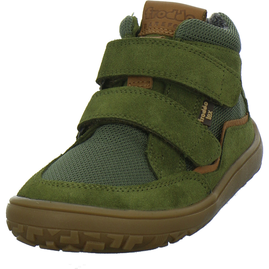 Froddo Stiefel ungefüttert Jungen Barefoot oliv
