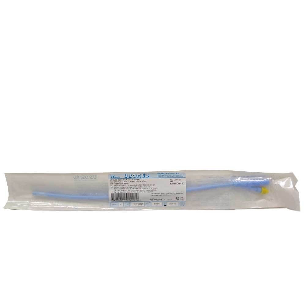 UROMED Supra Katheter Integral Ch 20 Silikon 43 cm