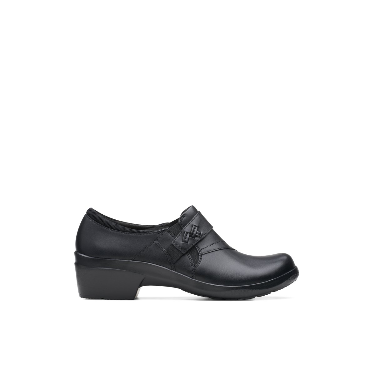 CLARKS-Angiepearl_w-Flâneurs - Talon Bloc - Noir