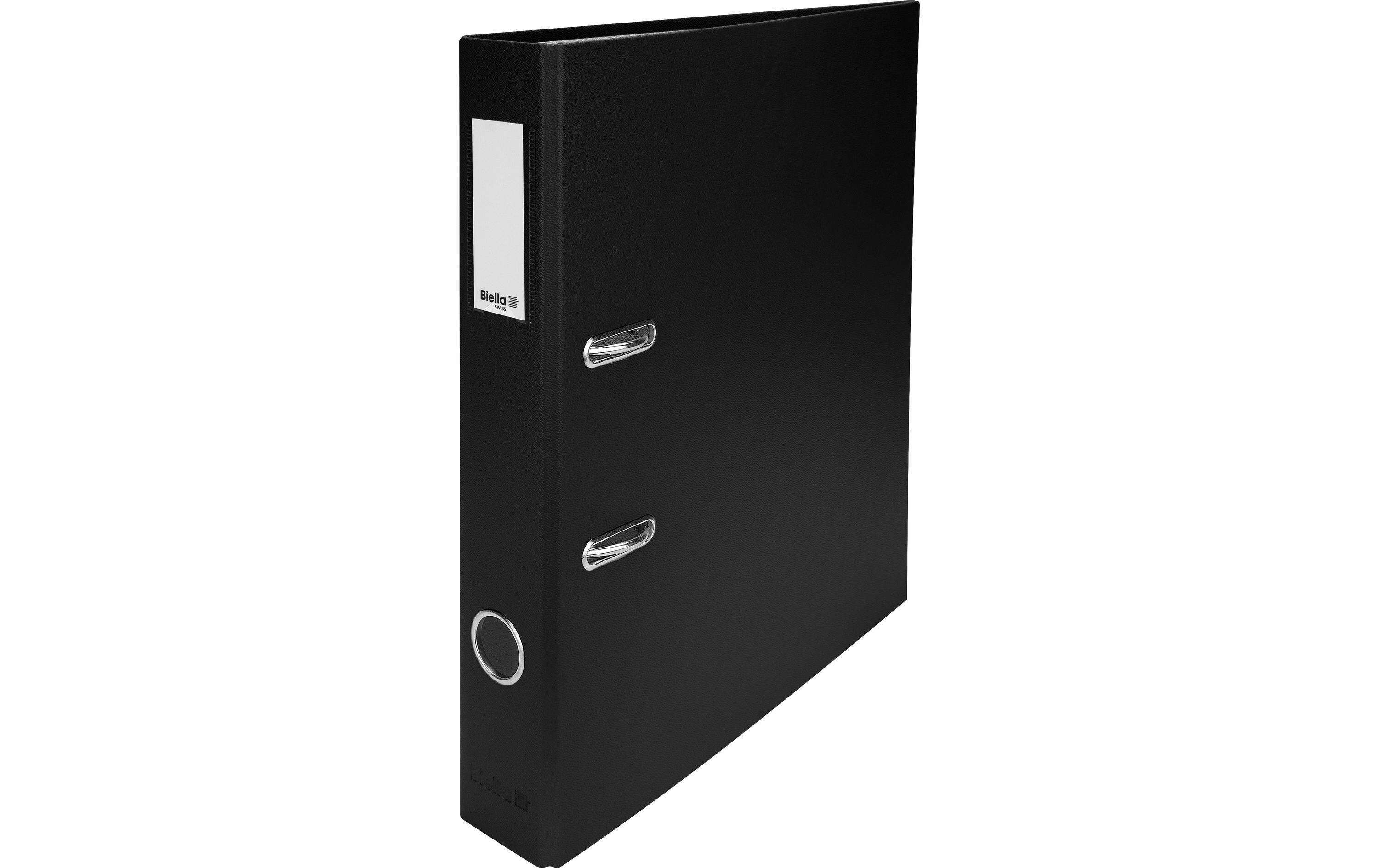 Ordner Plasticolor A4 4 cm, SchwarzOrdner mit Strong-Mechanik