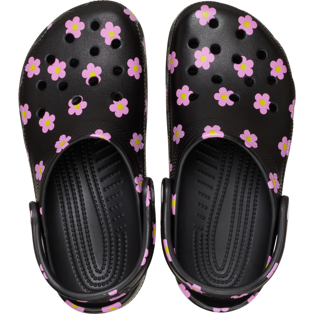 Køb Crocs Black Classic Flower Clog T Blk