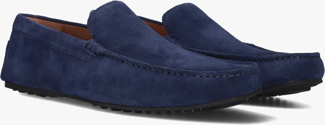 blauwe stefano lauran mocassins 2 gesp bio slipper