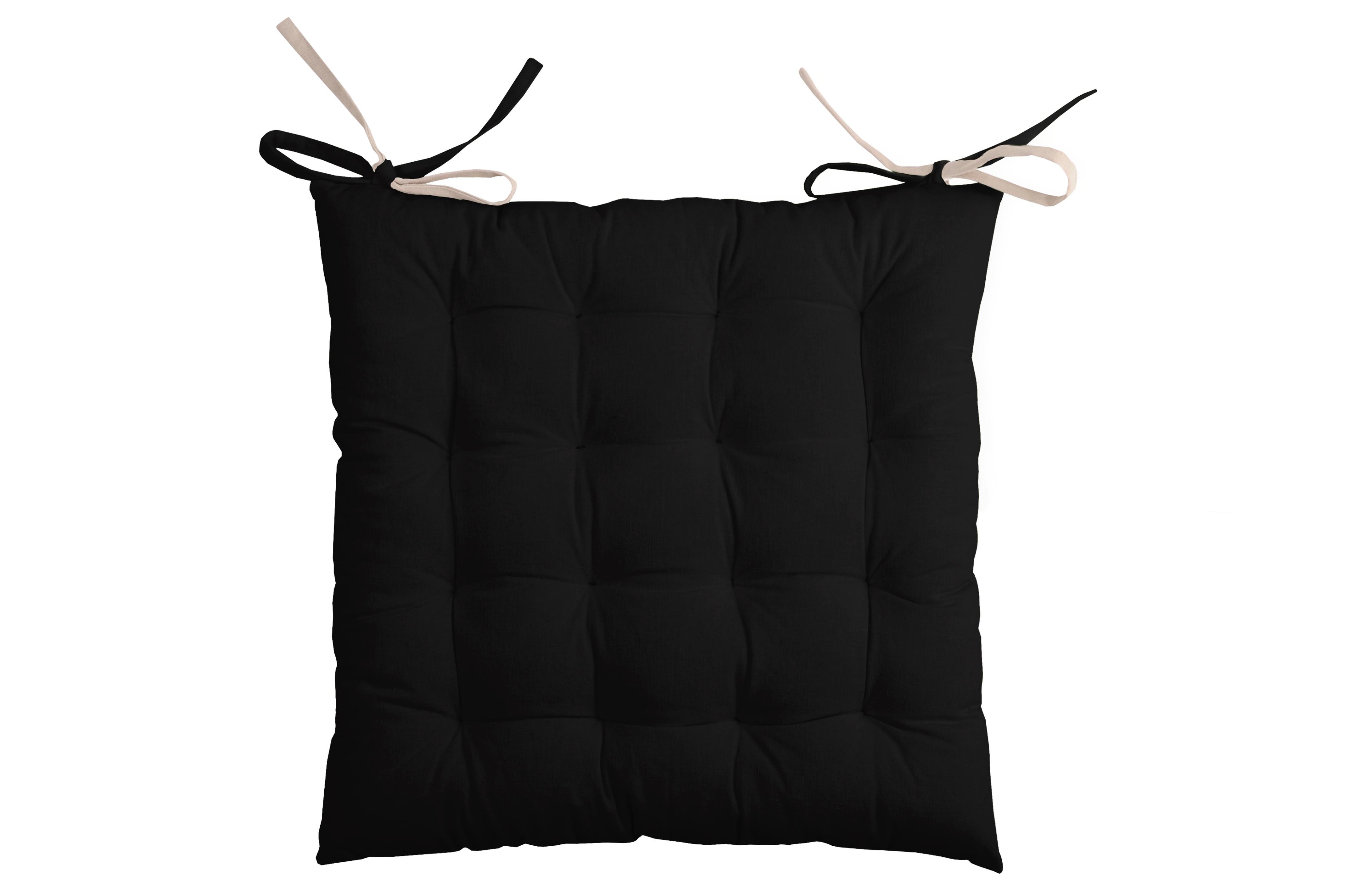 DUO GALETTE 16PTS 40X40 NOIR LIN