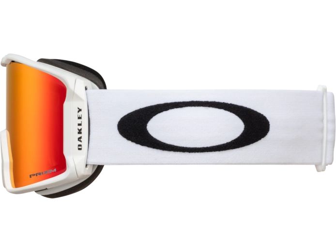 Oakley Skibrille Line Miner L Weiss / Rot Skibrille