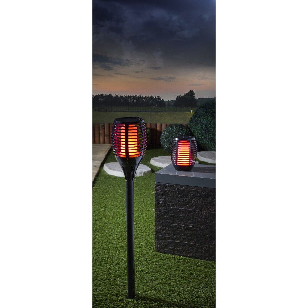 Torche solaire imitation flamme à poser ou planter