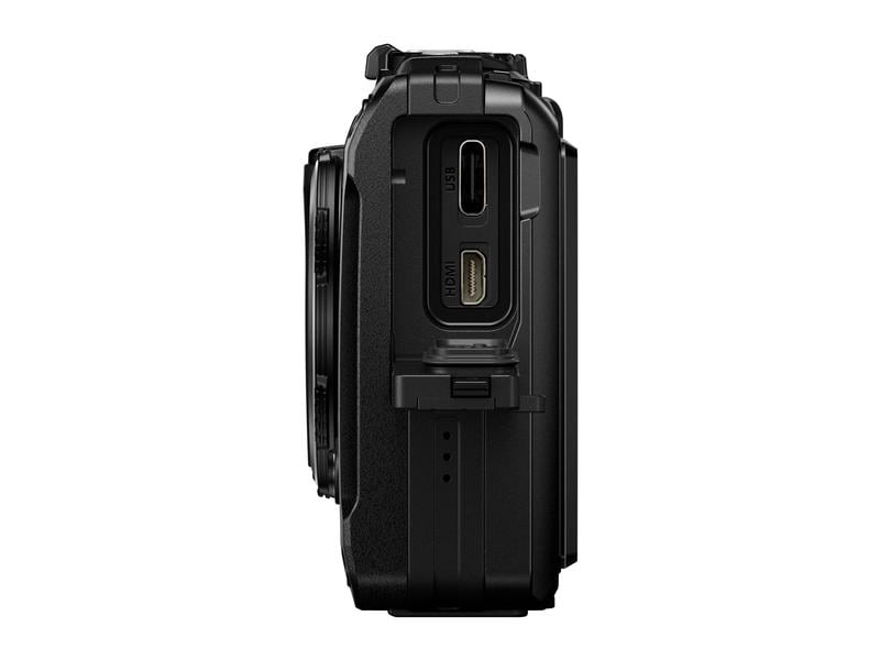 OM-System Fotokamera TG-7 Schwarz Entwickelt für Adrenalinjunkies, die schnelle Action unter extremen Bedingungen festhalten wollen